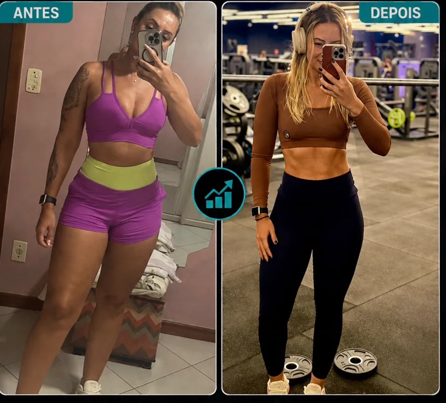 Bruna Rodrigues, antes e depois